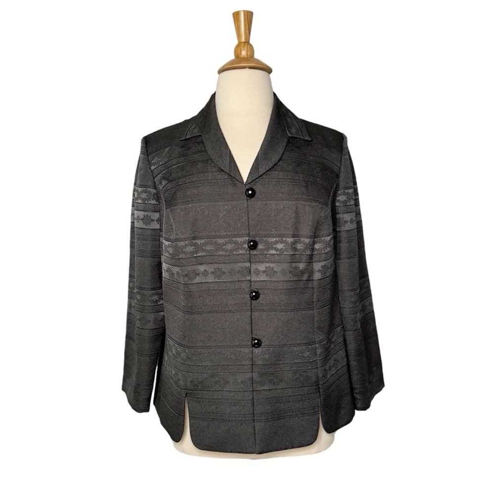 LESLIE FAYE GRAY BLAZER SZ 16W